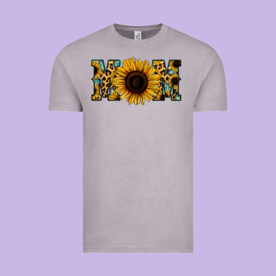 Leopard Sunflower Gemstone Mom Vintage Tee Designed By Bettercallsaul