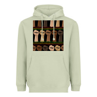 Matcha melanin rised fist seamless pattern Heavyweight Hoodie - BundleAndBundleShop