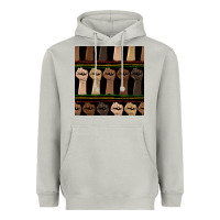 Moon Dust melanin rised fist seamless pattern Heavyweight Hoodie - BundleAndBundleShop
