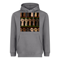 Storm melanin rised fist seamless pattern Heavyweight Hoodie - BundleAndBundleShop