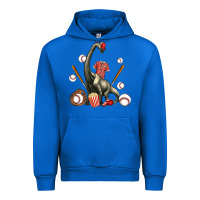 Cobalt brachiosaurus with baseball Urban Hoodie - Artiststas