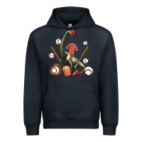 Navy brachiosaurus with baseball Urban Hoodie - Artiststas