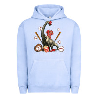 Pigment Grape Ice brachiosaurus with baseball Urban Hoodie - Artiststas