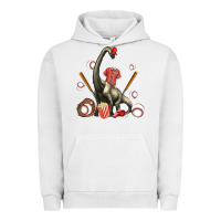 Pigment Lunar Rock brachiosaurus with baseball Urban Hoodie - Artiststas