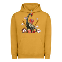 Pigment Peanut Butter brachiosaurus with baseball Urban Hoodie - Artiststas