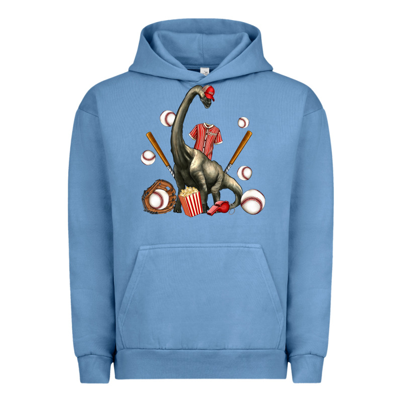 Brachiosaurus With Baseball Urban Hoodie by Artiststas | Teevron