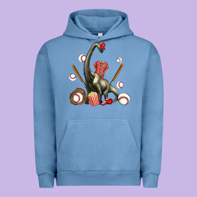 Brachiosaurus With Baseball Urban Hoodie Designed By Artiststas