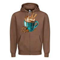 Chestnut Chocolate And Coffee Zipper Hoodie - FaDigitalArtStudio