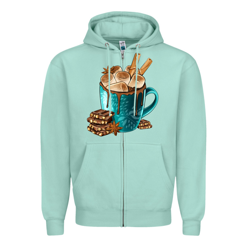 Chocolate And Coffee Zipper Hoodie by FaDigitalArtStudio | Teevron