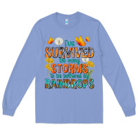 Colony Blue I've Survived Too Many Storms Long Sleeve Tee - texasbilliewilder