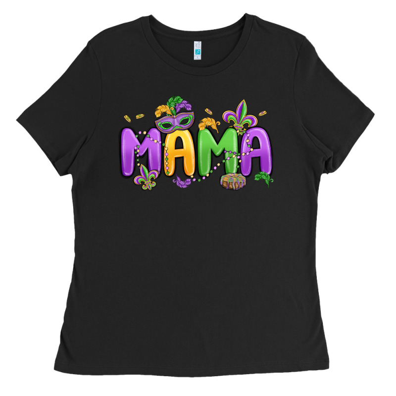 Mardi Gras Mama Ladies Tee by MaliasSmallBusiness | Teevron
