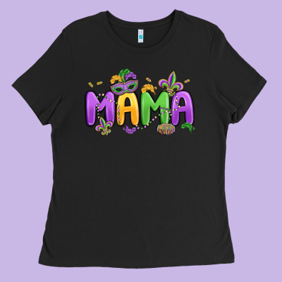 Mardi Gras Mama Ladies Tee Designed By Maliassmallbusiness