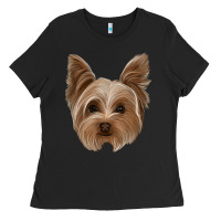 Black yorkie Ladies Tee - Jasminsmagicworld