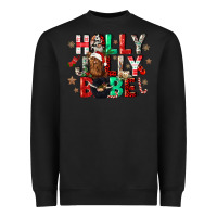 Black holly jolly babe Heavyweight Sweatshirt - CowGirlArtShop
