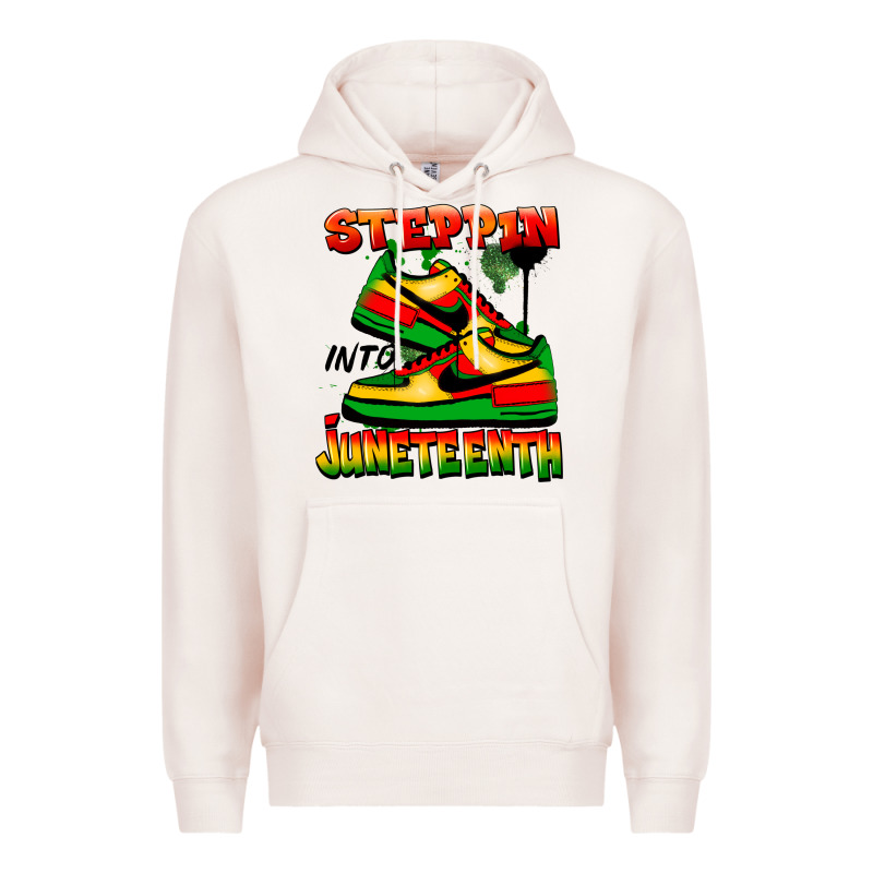 Steppin' Into Juneteenth Premium Hoodie by FaDigitalArtStudio | Teevron