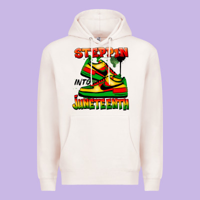 Steppin' Into Juneteenth Premium Hoodie Designed By Fadigitalartstudio