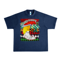 Navy Christmas Brushstrokes Moon Urban Heavy Tee - Bettercallsaul