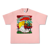Salmon Christmas Brushstrokes Moon Urban Heavy Tee - Bettercallsaul