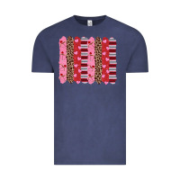 Vintage Denim valentine's day brushstrokes Vintage Tee - RanaPortraitStore