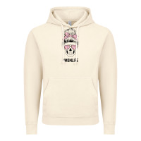 Vintage Artic Pink Flower Mom Skull Vintage Hoodie - Bettercallsaul