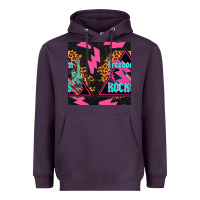 Plum freedom rocks seamless pattern Heavyweight Hoodie - BundleAndBundleShop