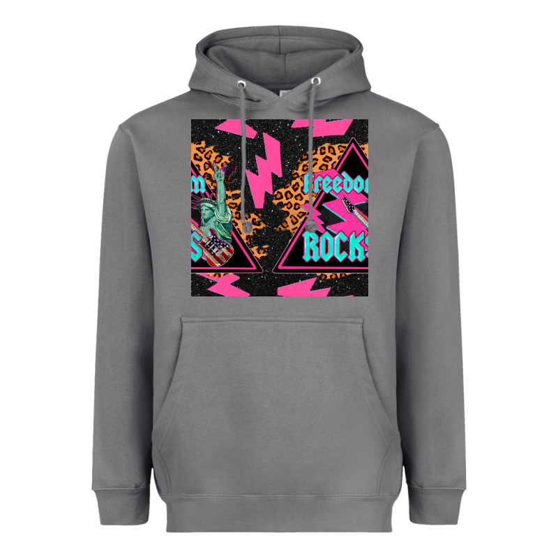 Freedom Rocks Seamless Pattern Heavyweight Hoodie by BundleAndBundleShop | Teevron