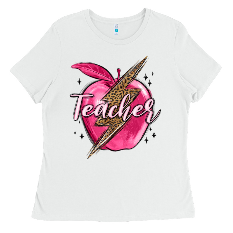 Teacher Lightning Bolt Valentine S Day Ladies Tee by MaliasSmallBusiness | Teevron