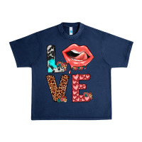 Navy valentines love Urban Heavy Tee - JahusDesignShop