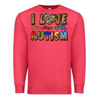 Cardinal i love someone with autism Premium Sweatshirt - LillyAllenDesigns