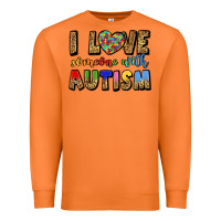 Carrot i love someone with autism Premium Sweatshirt - LillyAllenDesigns