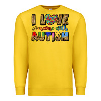 Lemon i love someone with autism Premium Sweatshirt - LillyAllenDesigns
