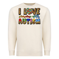 Sandshell i love someone with autism Premium Sweatshirt - LillyAllenDesigns