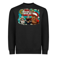 Black small town christmas Heavyweight Sweatshirt - CowGirlArtShop