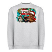 Heather Grey small town christmas Heavyweight Sweatshirt - CowGirlArtShop