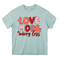 Arona love more worry less Heavy Core Tee - MaliasSmallBusiness
