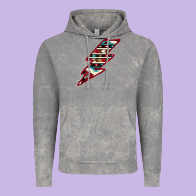 Western Aztec Pattern Lightning Vintage Hoodie Designed By Bettercallsaul