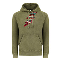 Vintage Olive Western Aztec Pattern Lightning Vintage Hoodie - Bettercallsaul