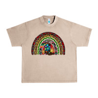 French Oak Christmas cowboy boots rainbow Urban Heavy Tee - RanaPortraitStore