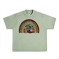 Oil Green Christmas cowboy boots rainbow Urban Heavy Tee - RanaPortraitStore