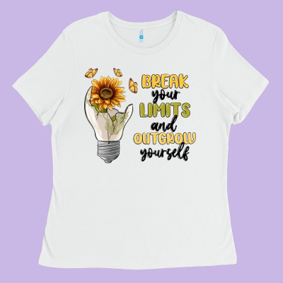 Break Your Limits Ladies Tee Designed By Maliassmallbusiness