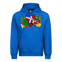 Cobalt dominican republic hearts Urban Hoodie - Artiststas
