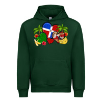 Forest Green dominican republic hearts Urban Hoodie - Artiststas