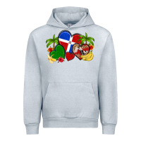 Heather Grey dominican republic hearts Urban Hoodie - Artiststas