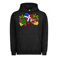 Pigment Black dominican republic hearts Urban Hoodie - Artiststas