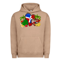Pigment Burro dominican republic hearts Urban Hoodie - Artiststas