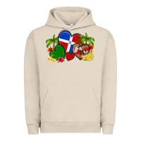 Pigment French Oak dominican republic hearts Urban Hoodie - Artiststas