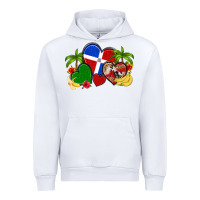 White dominican republic hearts Urban Hoodie - Artiststas