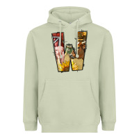 Matcha farm life alphabet lowercase letters w Heavyweight Hoodie - BundleAndBundleShop