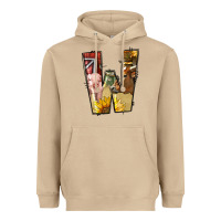 Mushroom farm life alphabet lowercase letters w Heavyweight Hoodie - BundleAndBundleShop