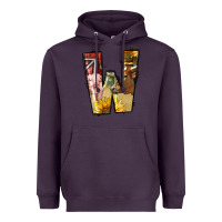 Plum farm life alphabet lowercase letters w Heavyweight Hoodie - BundleAndBundleShop